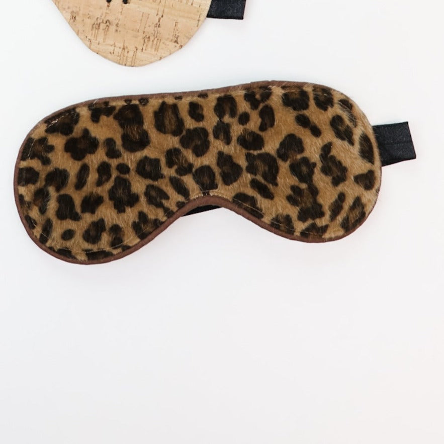 AUCTION- Eye Mask- Leopard Faux Fur