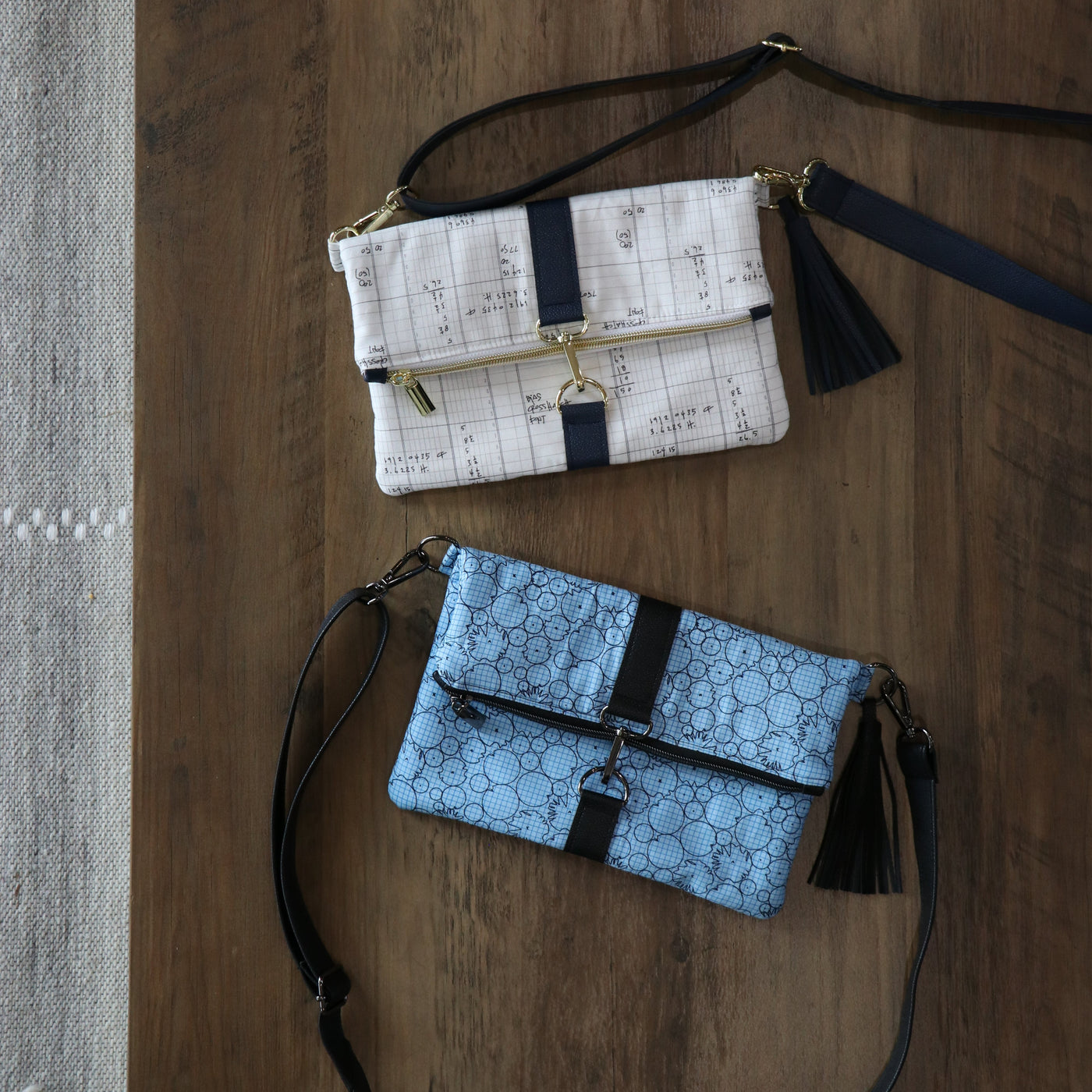 Mes 3: Bolso cruzado plegable - Cómo hacer bolsos: un kit de guía de campo