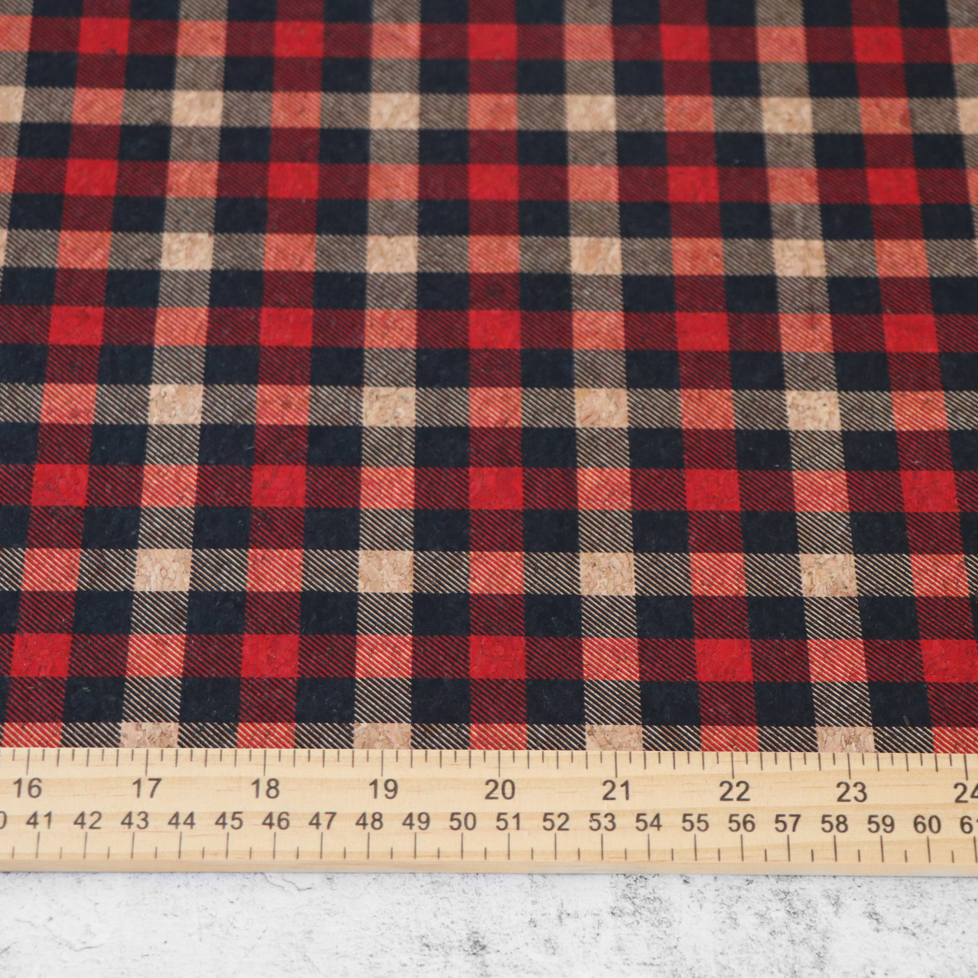 Lumberjack Plaid Cork Fabric