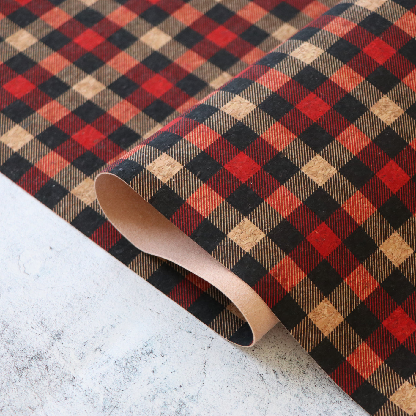 Lumberjack Plaid Cork Fabric