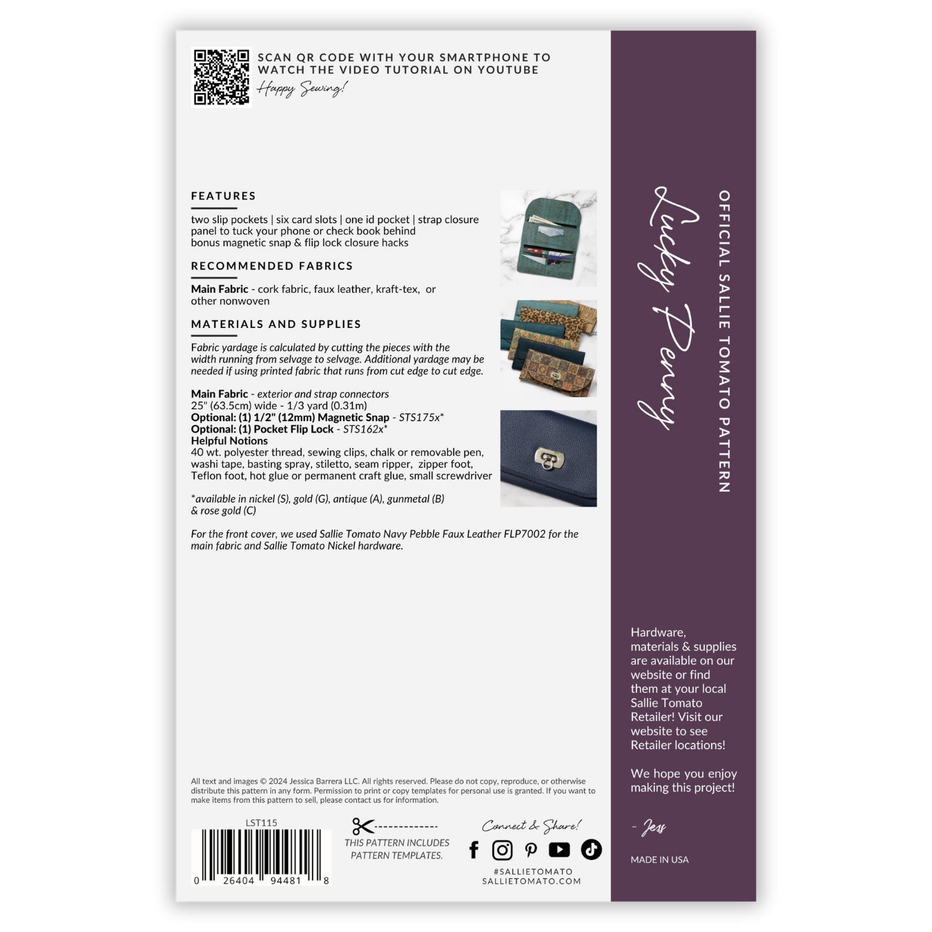 Lucky Penny Wallet Accuquilt Kit