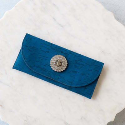 Rustic Sapphire Cork Fabric
