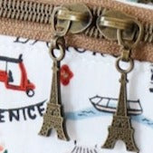 Four Eiffel Tower Zipper Pulls