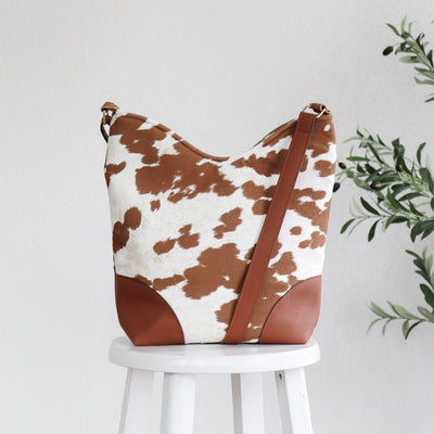 Cow Cream Bronze Faux Fur