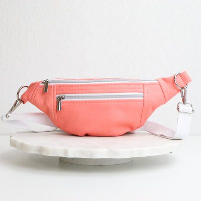 Sample Sale- Ferris- Peach/Coral Canvas- Medium