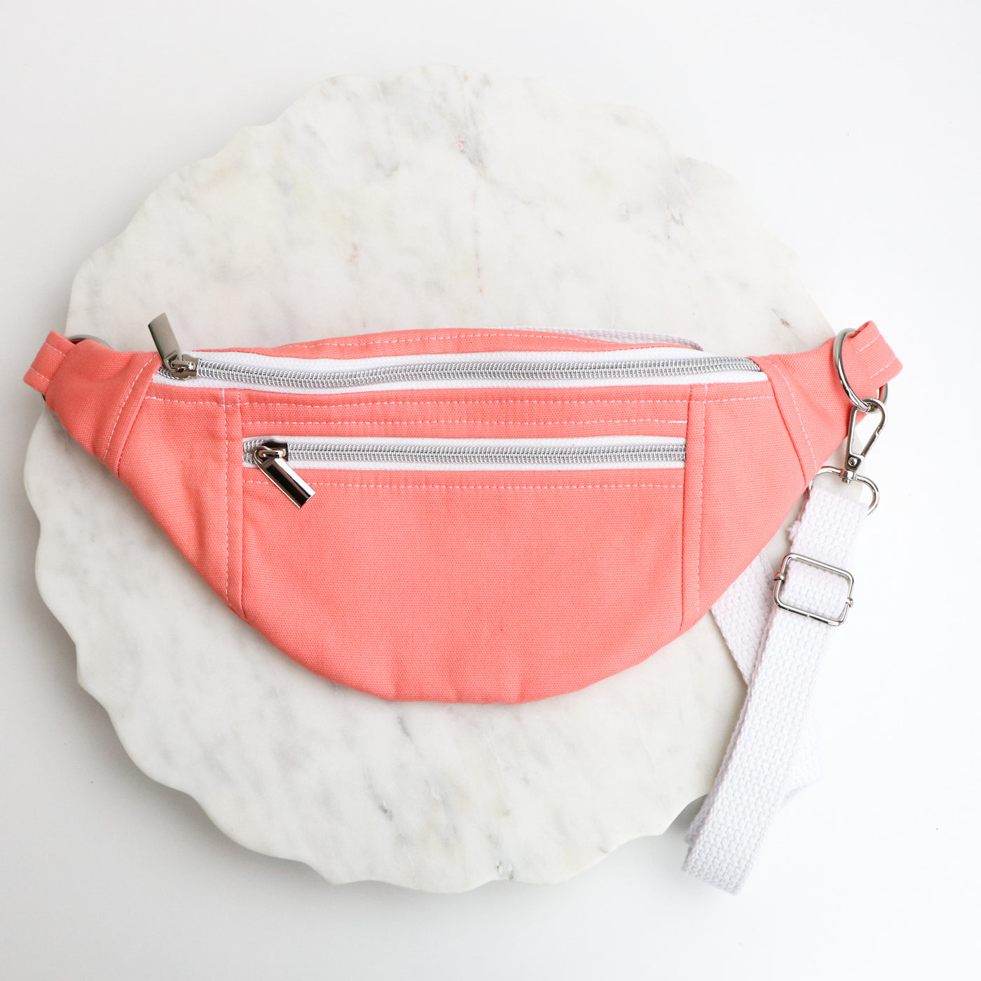 Sample Sale- Ferris- Peach/Coral Canvas- Medium