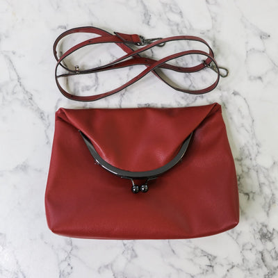 Vente d'échantillons - Clara - Cuir synthétique tressé marron