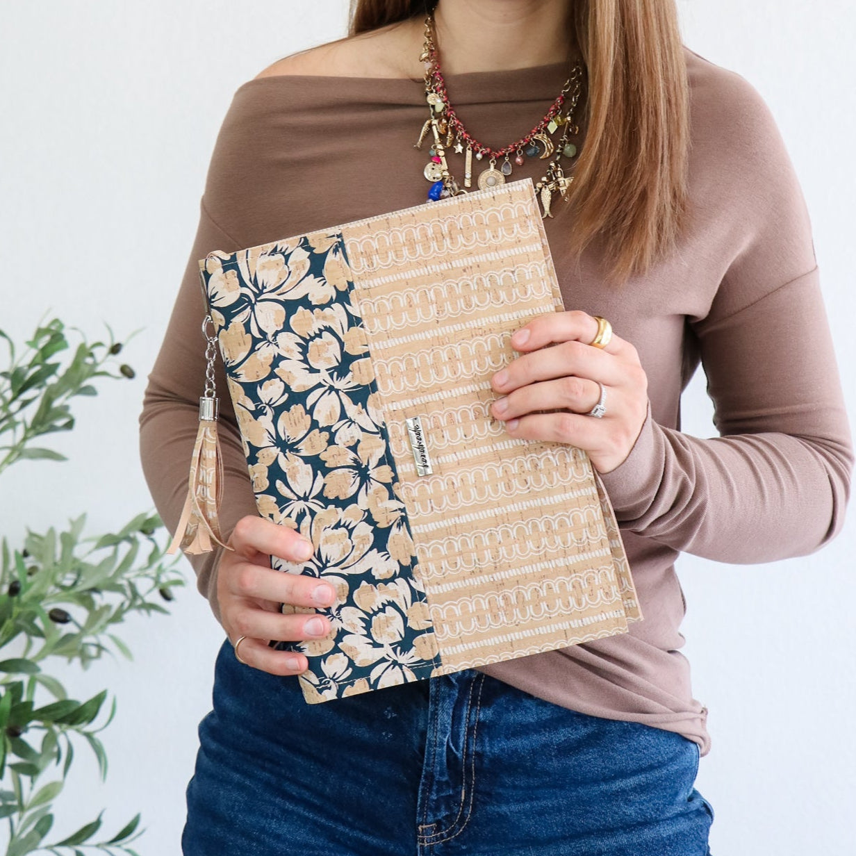 Colleen Annalea Designer Print: Looped & Lovely Cork Fabric