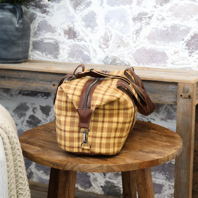 Sample Sale-Casey- Plaid Brown Legacy