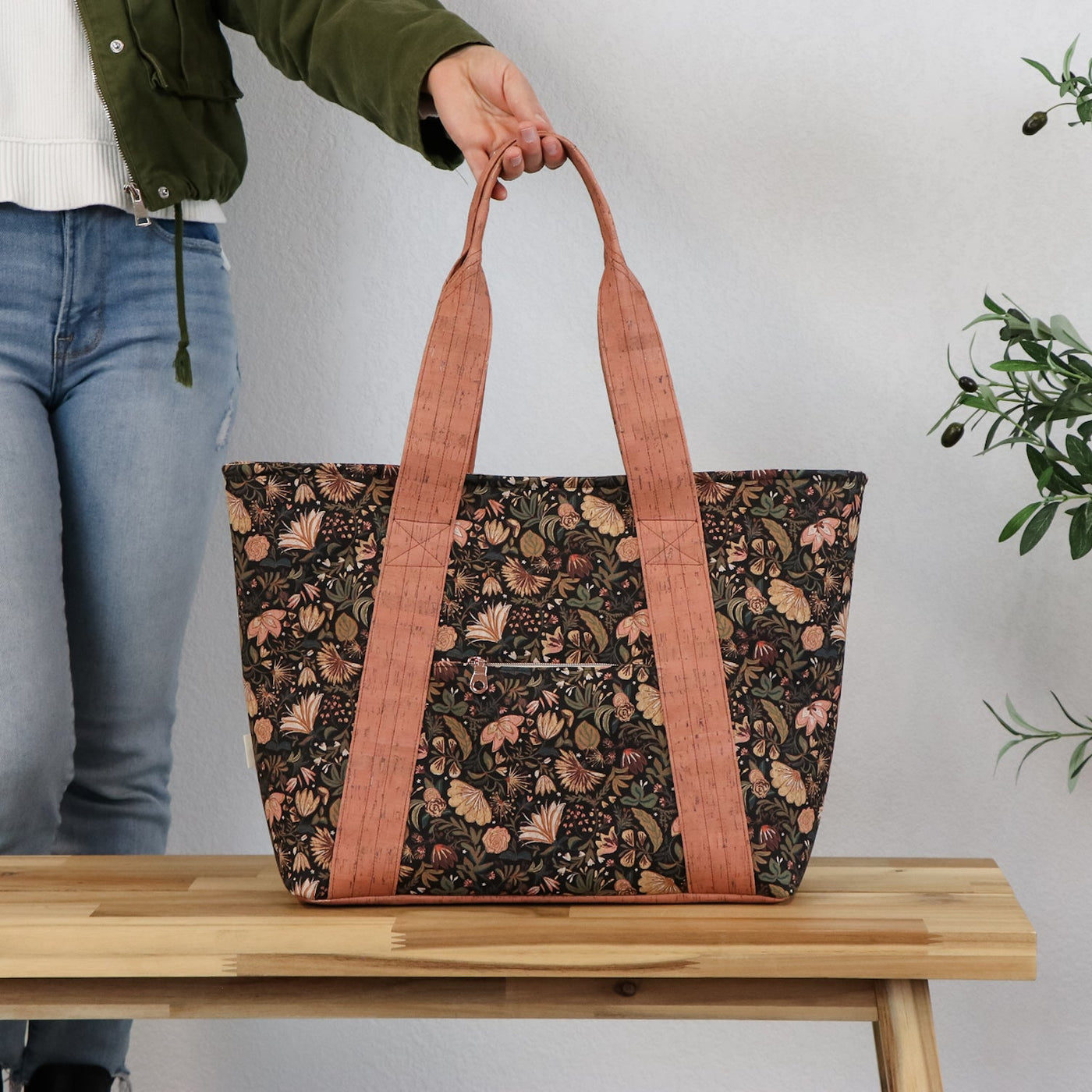 Jessica Rose Designer Print: Highland Blooms Cork Fabric