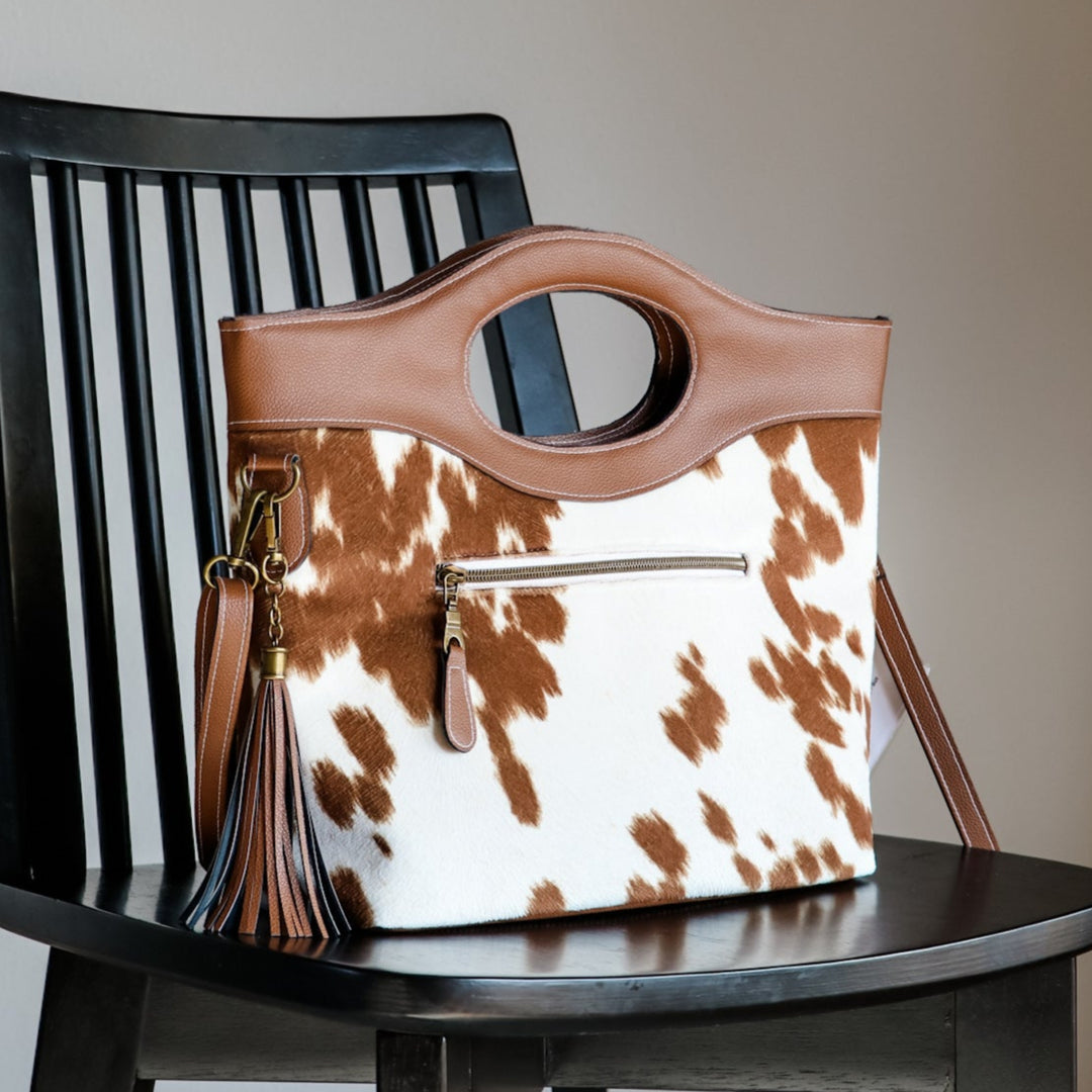 Cow Cream Bronze Faux Fur – Sallie Tomato