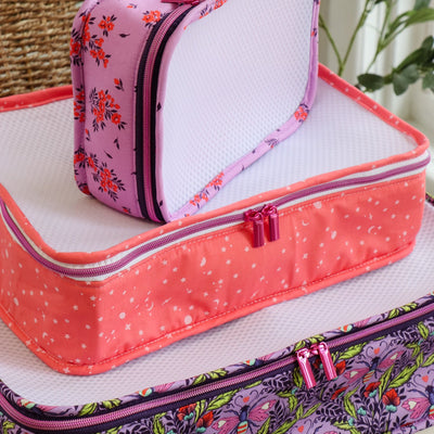Tula Pink White Nylon Coil Zippers