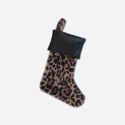 Piel sintética de leopardo, carbón y moca