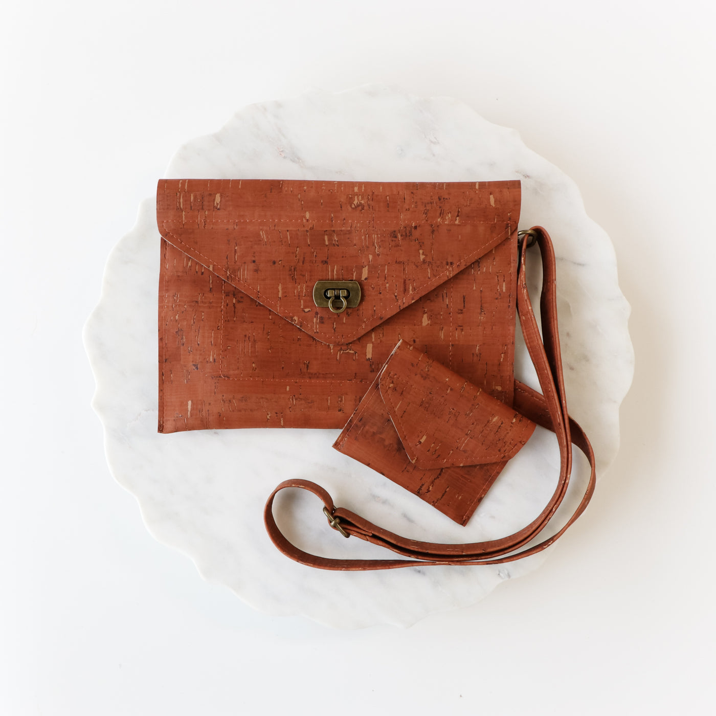 Sample Sale- Monroe - Card Case and Clutch - Rustic Zircon
