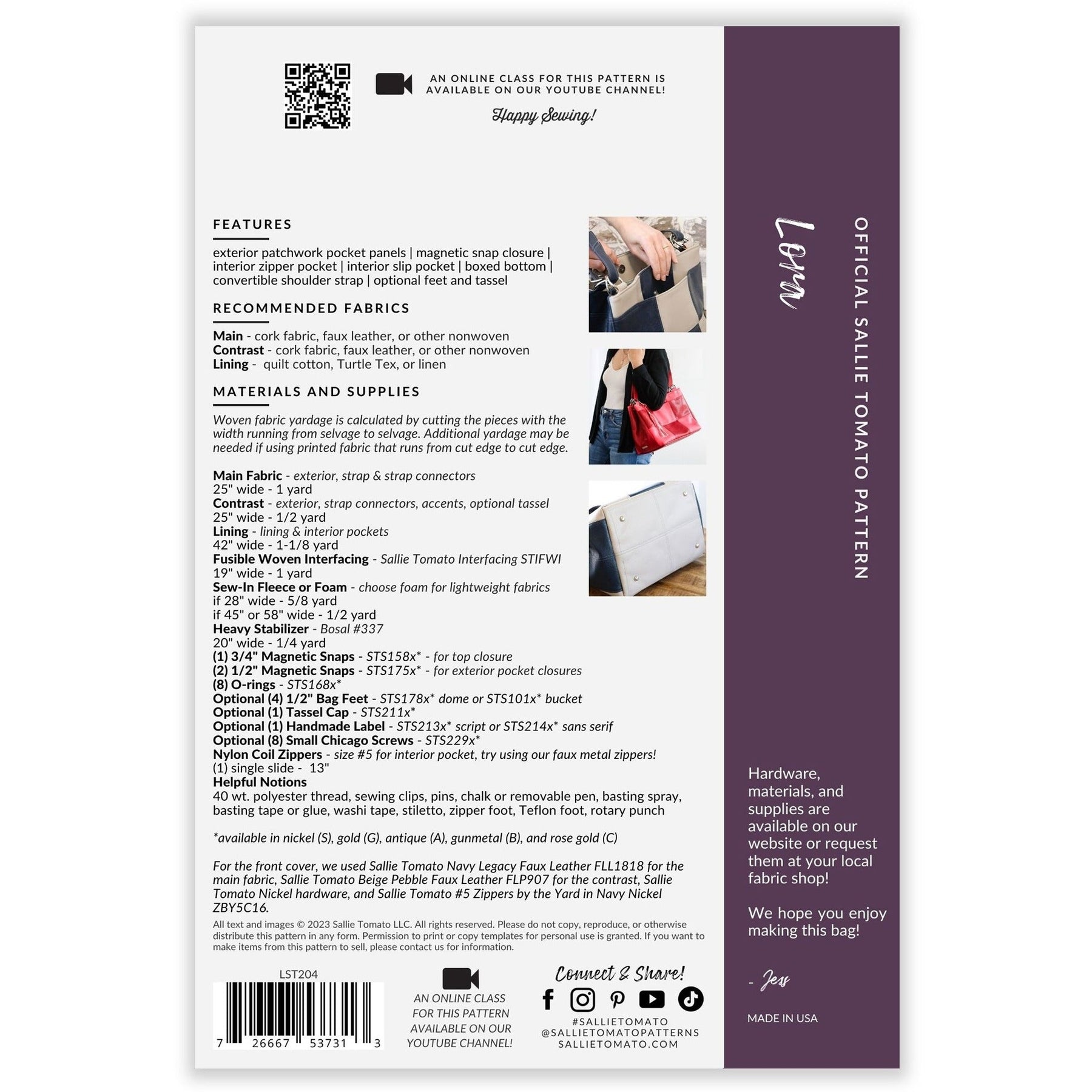 Lora Back Lora Instant Download – Sallie Tomato