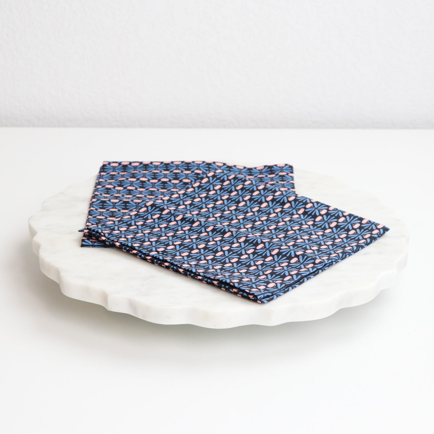 Sample Sale- Easy Fabric Napkins- Cotton + Steel- Loli's Garden- Begonia- Pair