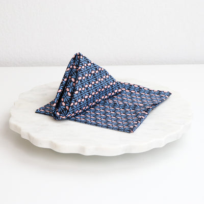 Sample Sale- Easy Fabric Napkins- Cotton + Steel- Loli's Garden- Begonia- Pair