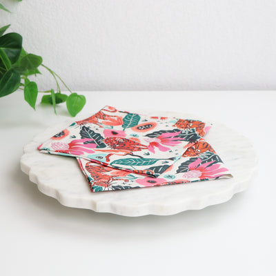 Sample Sale- Easy Fabric Napkins- Paintbrush Studio- Belize- Eloise- Pair