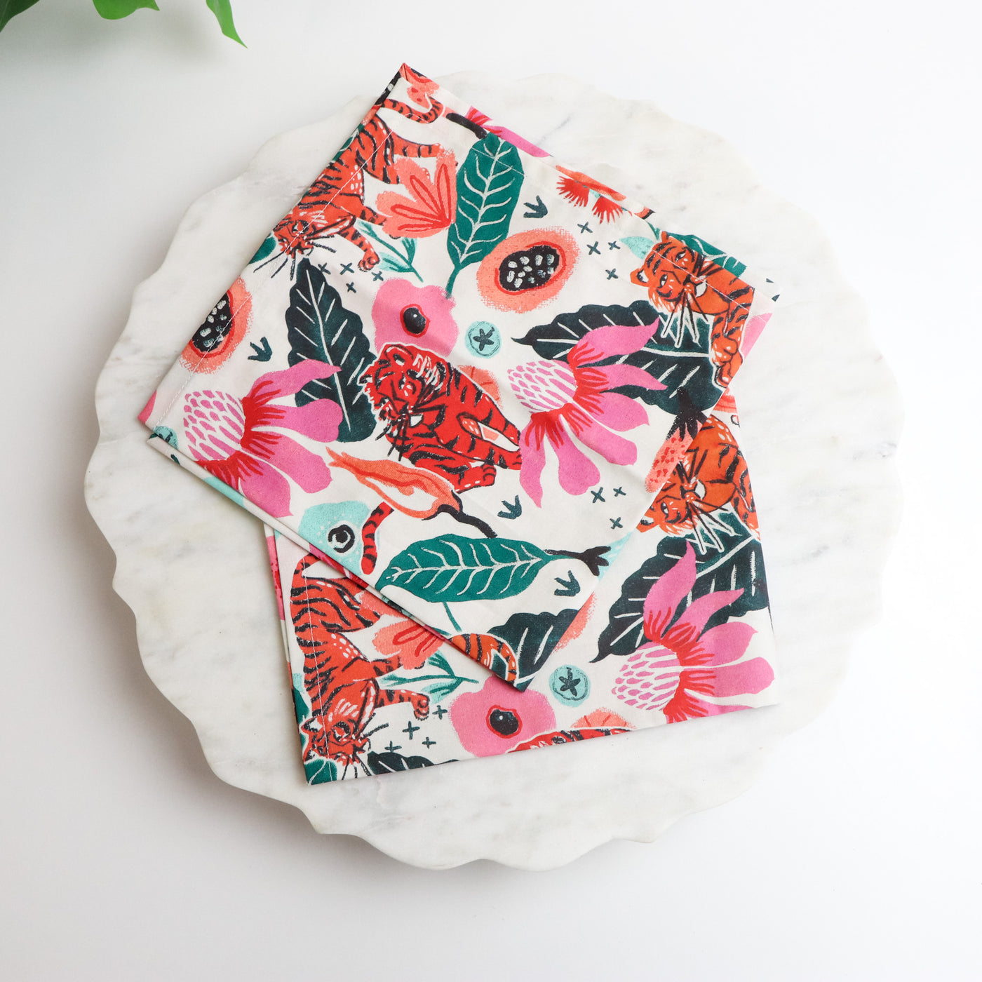 Sample Sale- Easy Fabric Napkins- Paintbrush Studio- Belize- Eloise- Pair