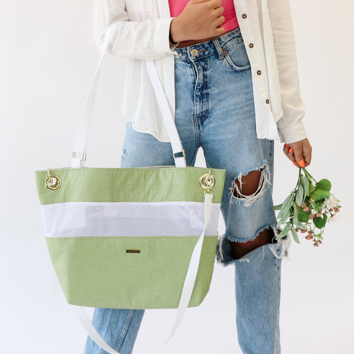 Sample Sale- Sandy - Splash Fabric Laminated Cotton