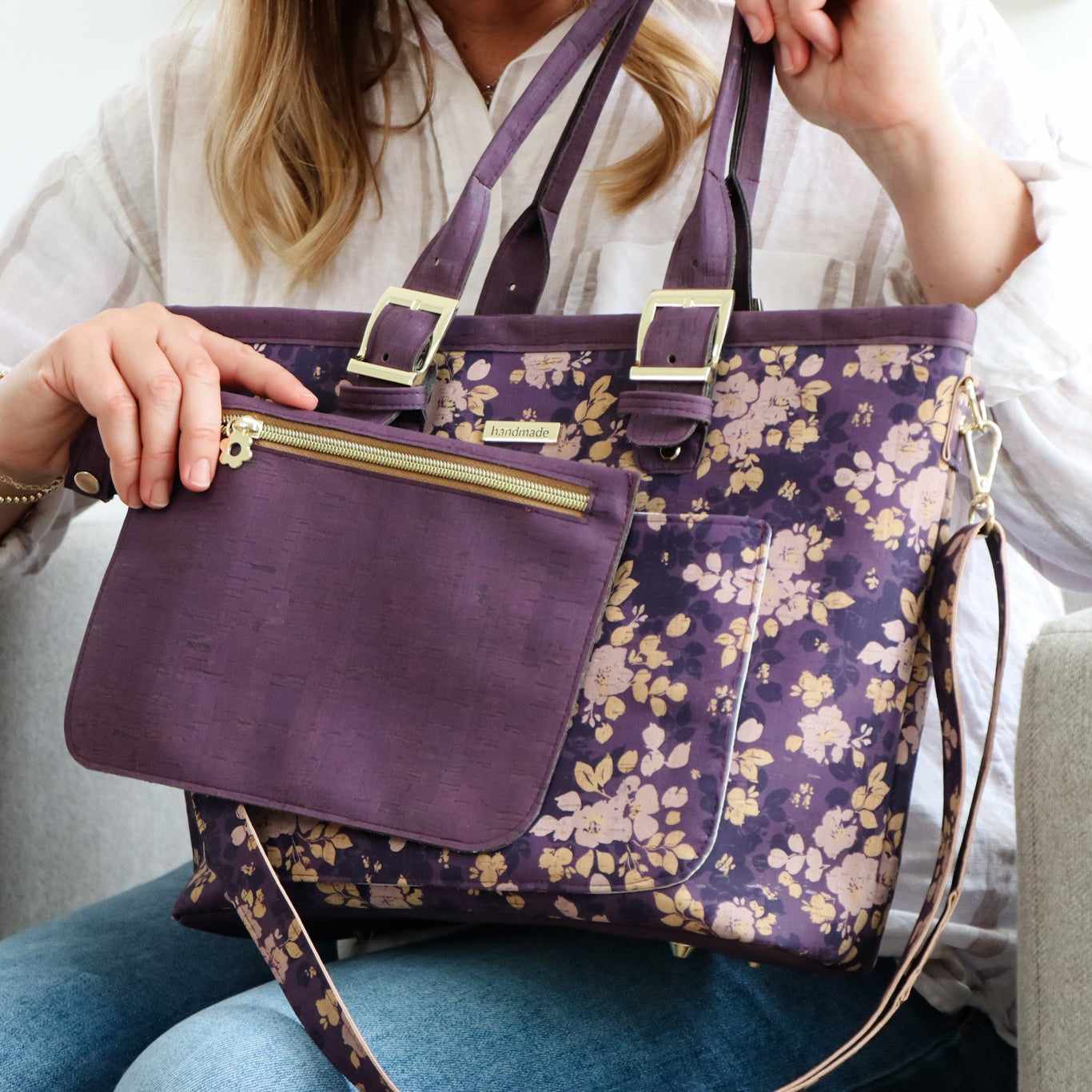 Paseo de fin de semana en tejido de corcho