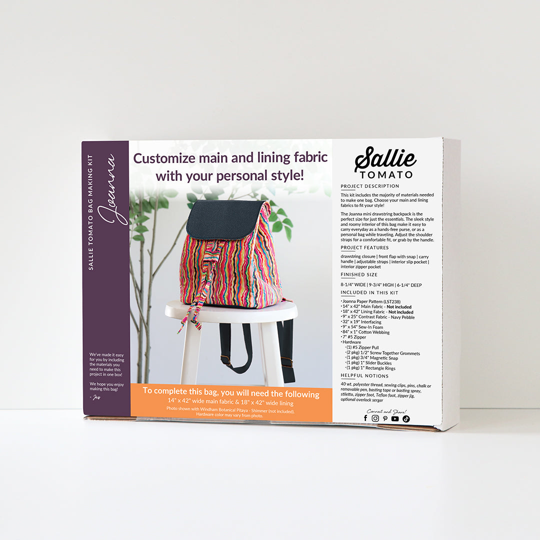 Joanna Drawstring Backpack Kit – Sallie Tomato