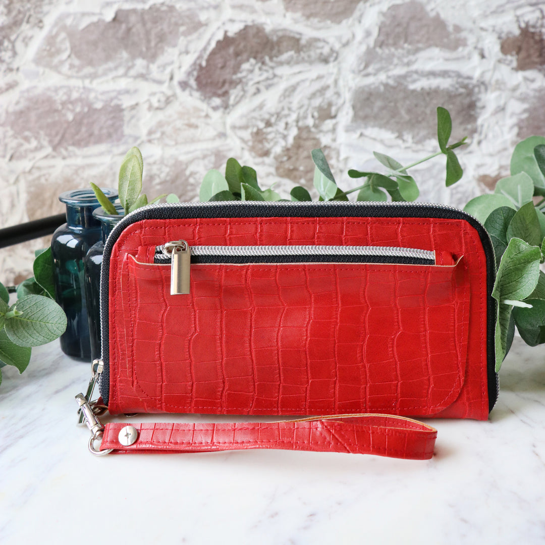 Crimson Red Crocodile Faux Leather – Sallie Tomato