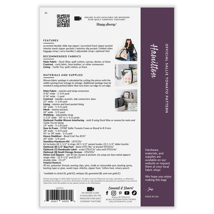 Hamilton Instant Download – Sallie Tomato