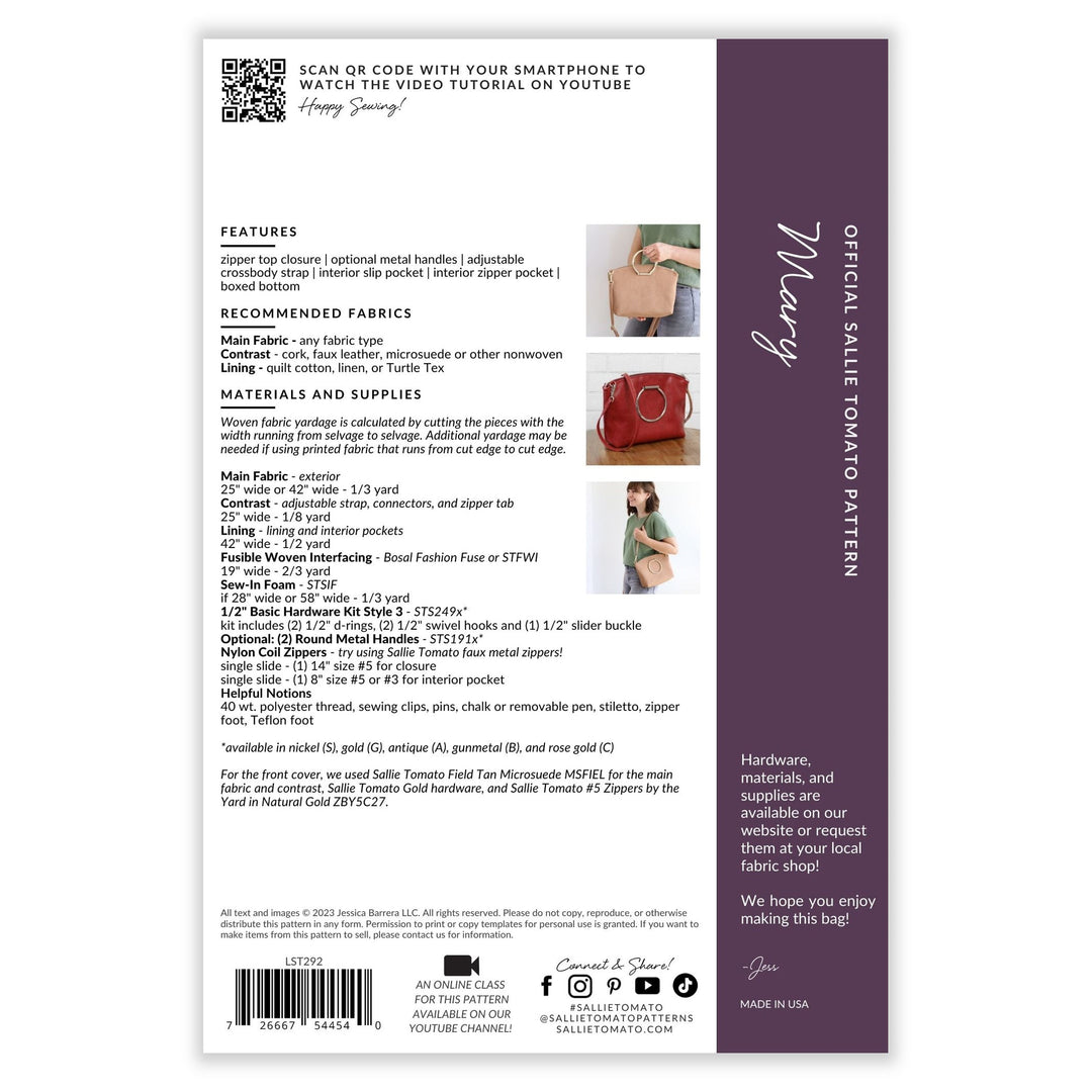 andmary ♡ Mary quilting bag PDF Patchwork Tote Bag PATTERN, Large Quilted Tote, Mary