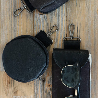 Simili cuir galet noir