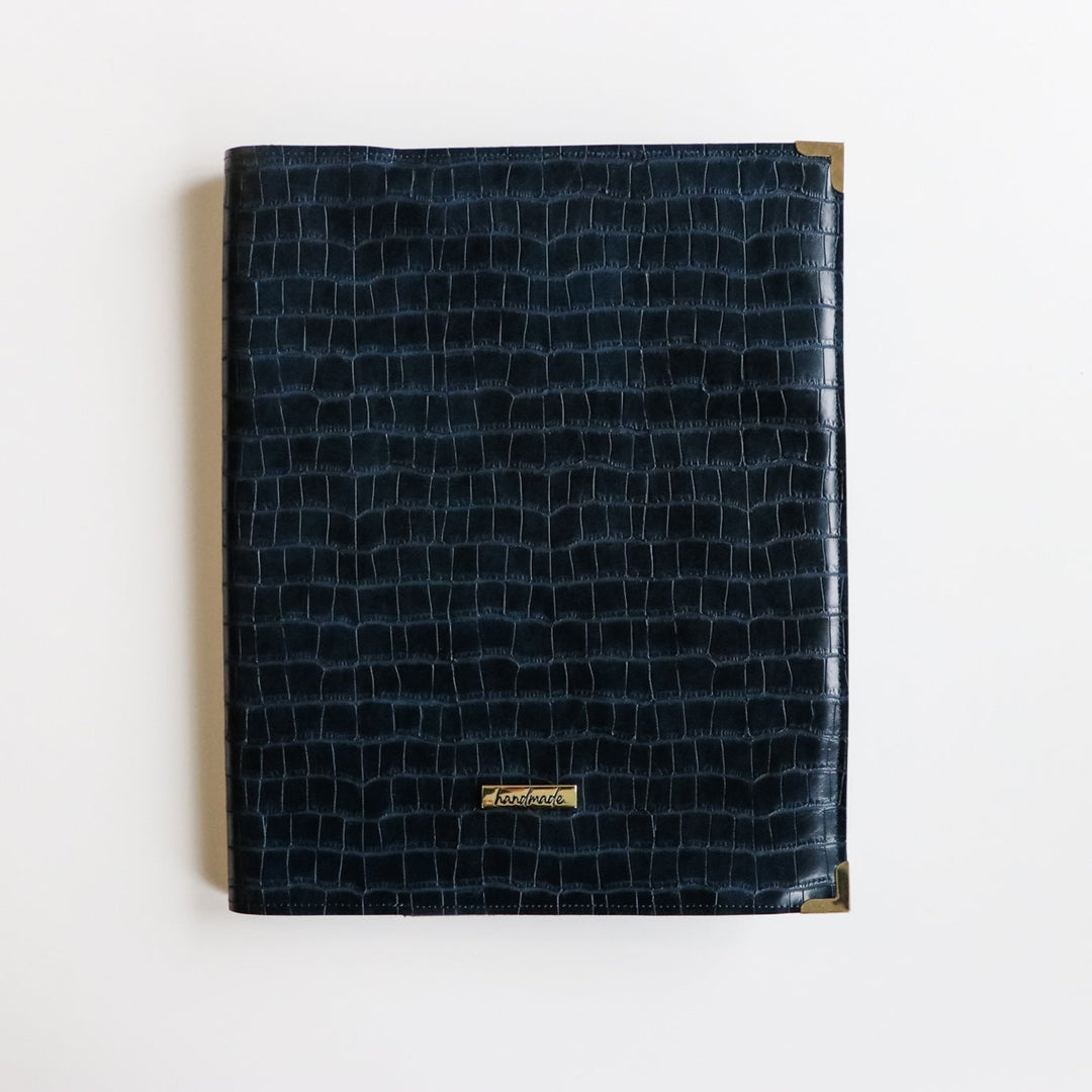 Navy Crocodile Faux Leather – Sallie Tomato