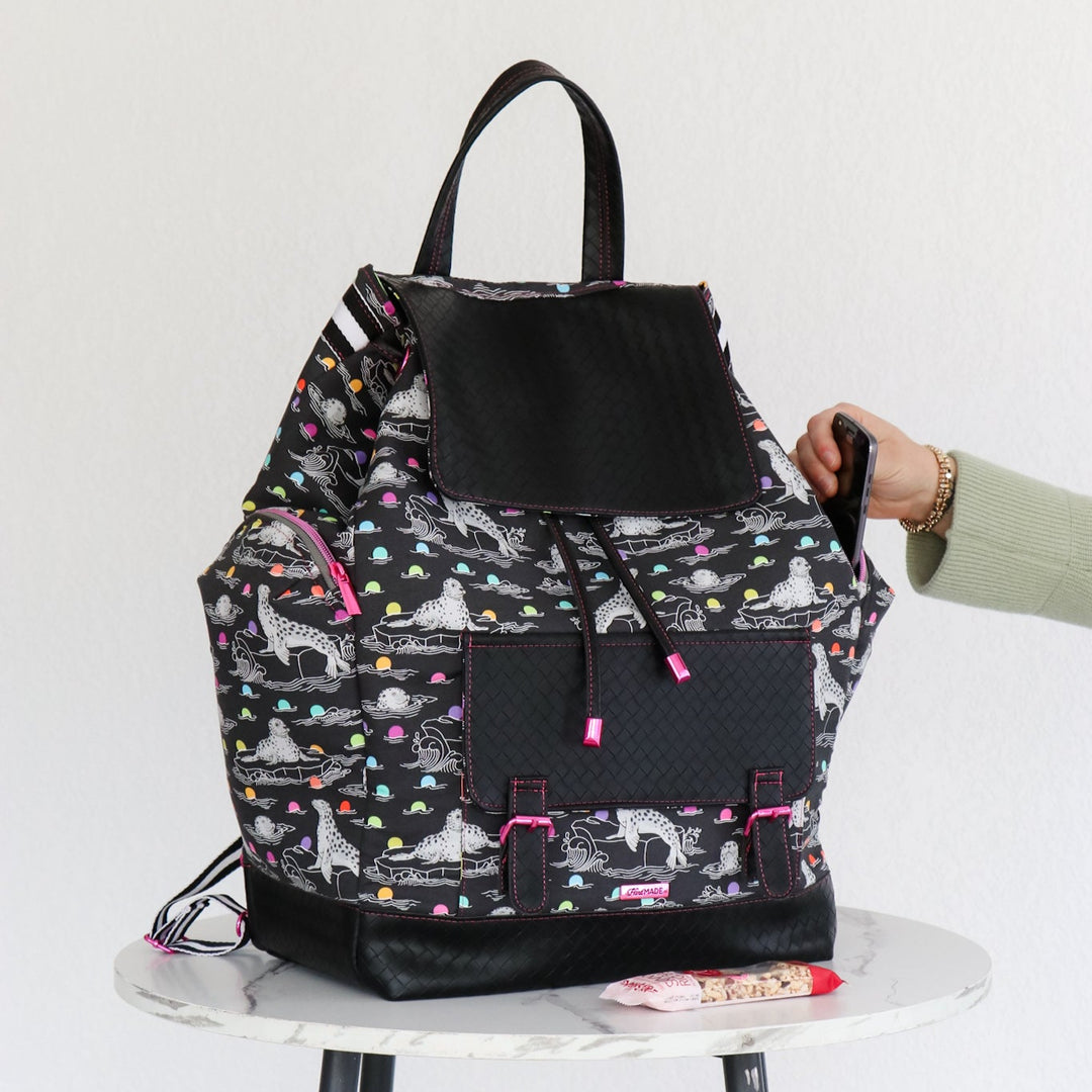Tula Pink Backpack Instant Download – Sallie Tomato