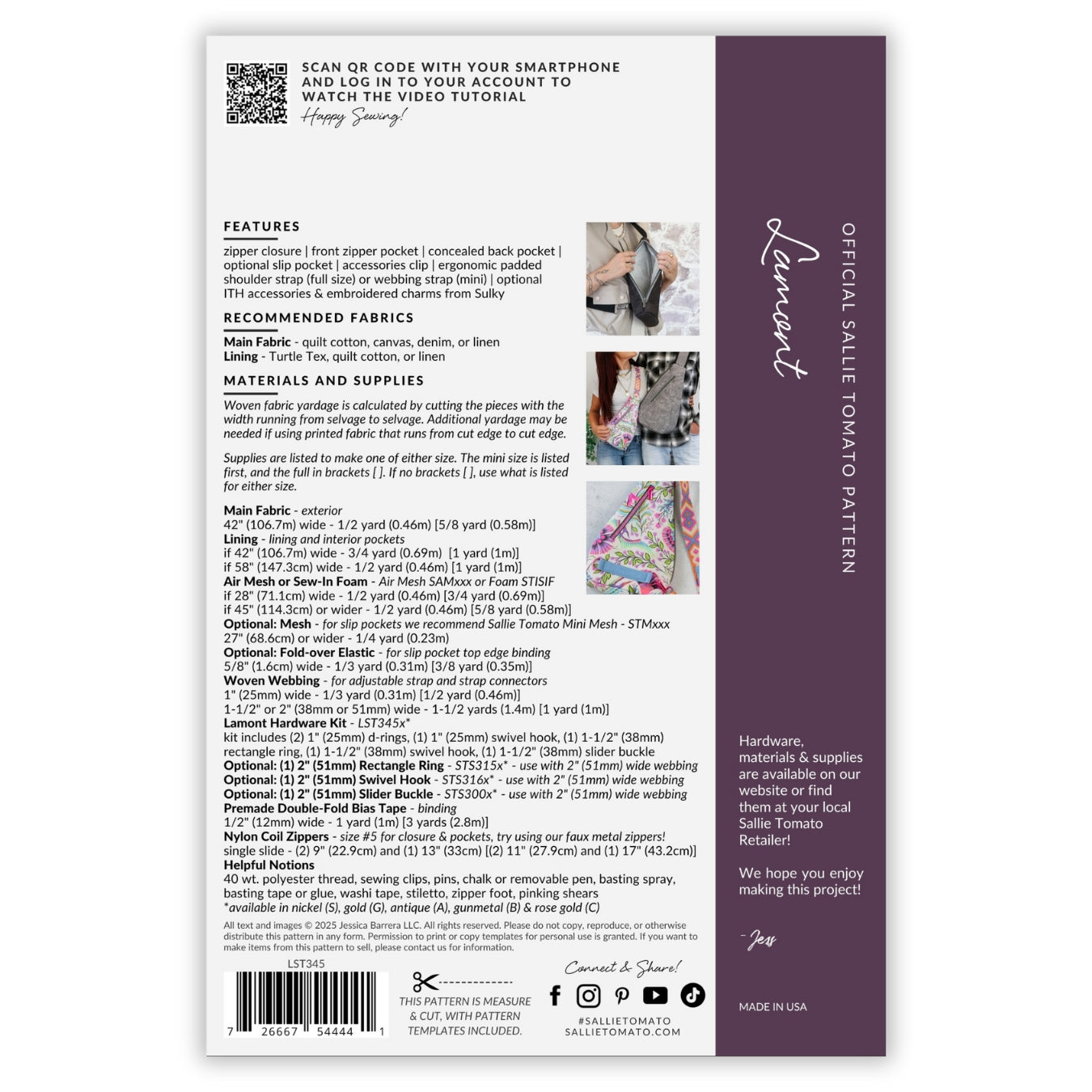 PREORDER: Lamont New Year's Eve Sling Bag Kit