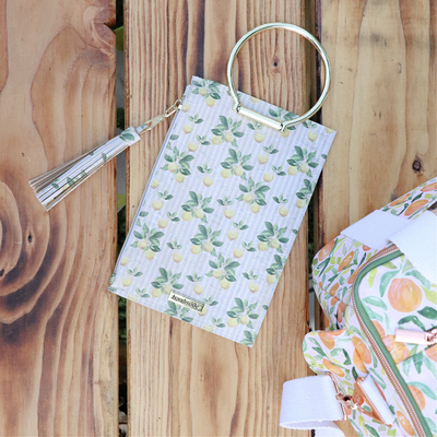 Lemon Stripe Cork Fabric