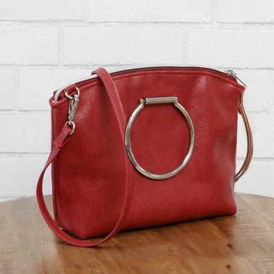 Sample Sale- Mary - Cherry Legacy Faux Leather