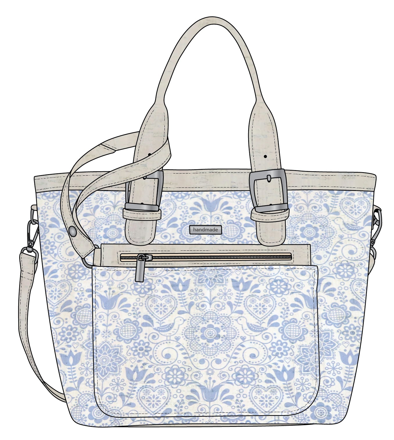 Phlox Tote & Clutch Kit