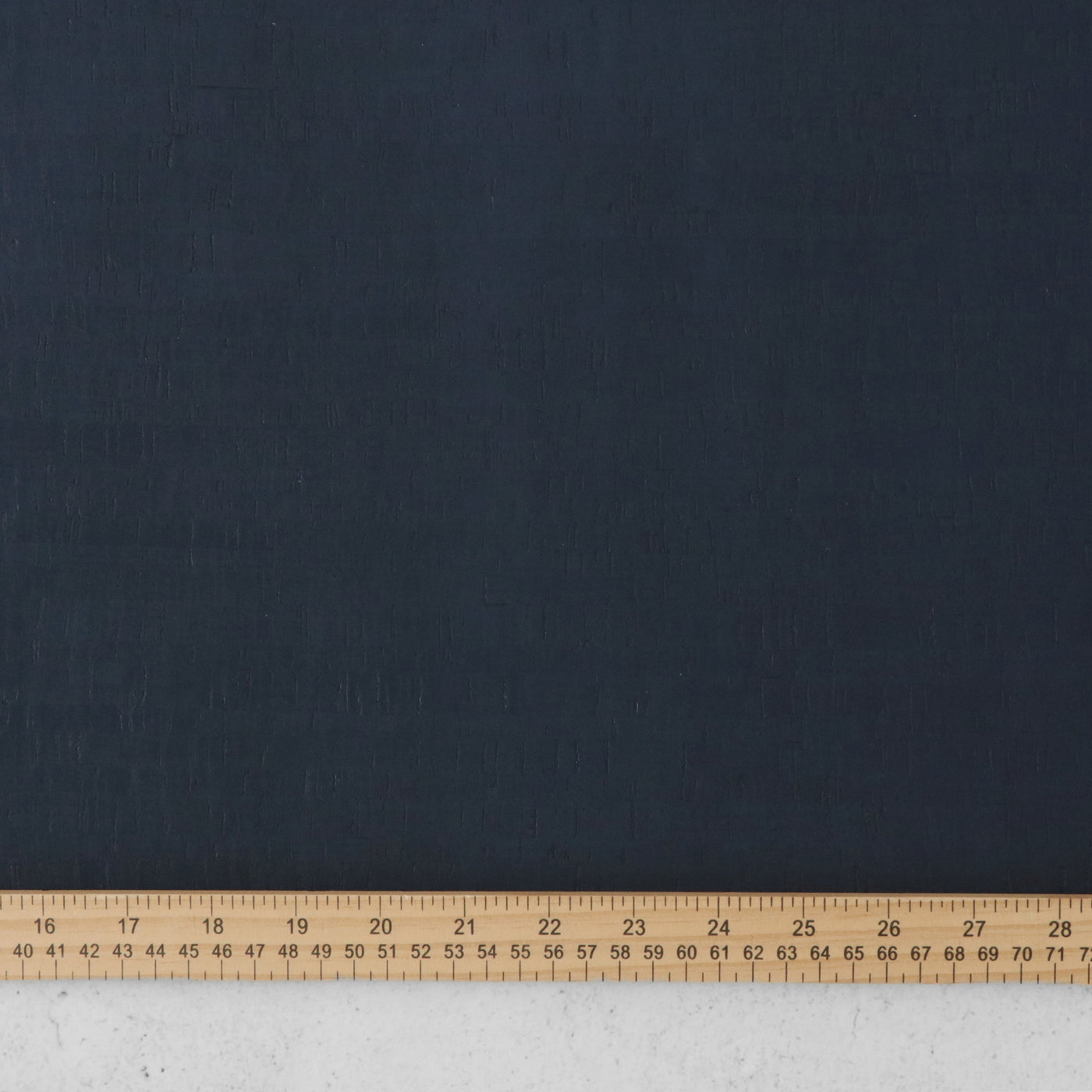 Rustic Midnight Blue Cork Fabric