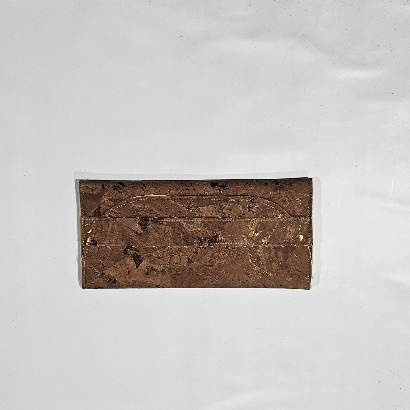 Sample Sale-Lucky Penny Wallet- Brown Marble Cork Fabric