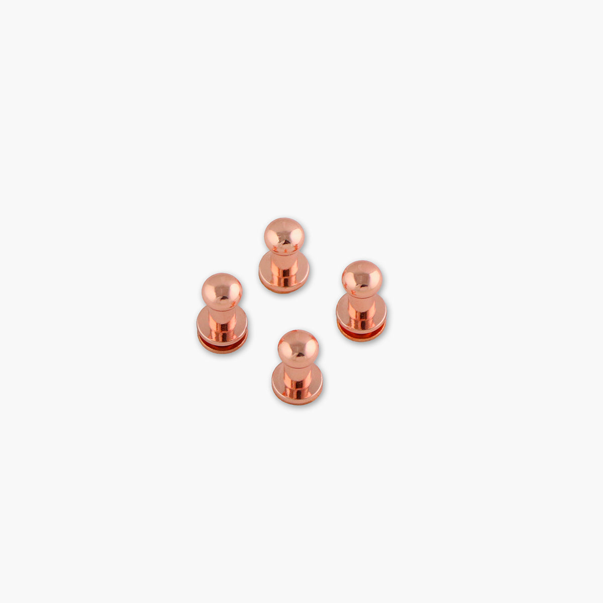 Four Tall 12mm Stud Buttons