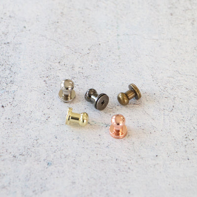 Four Short 9mm Stud Buttons