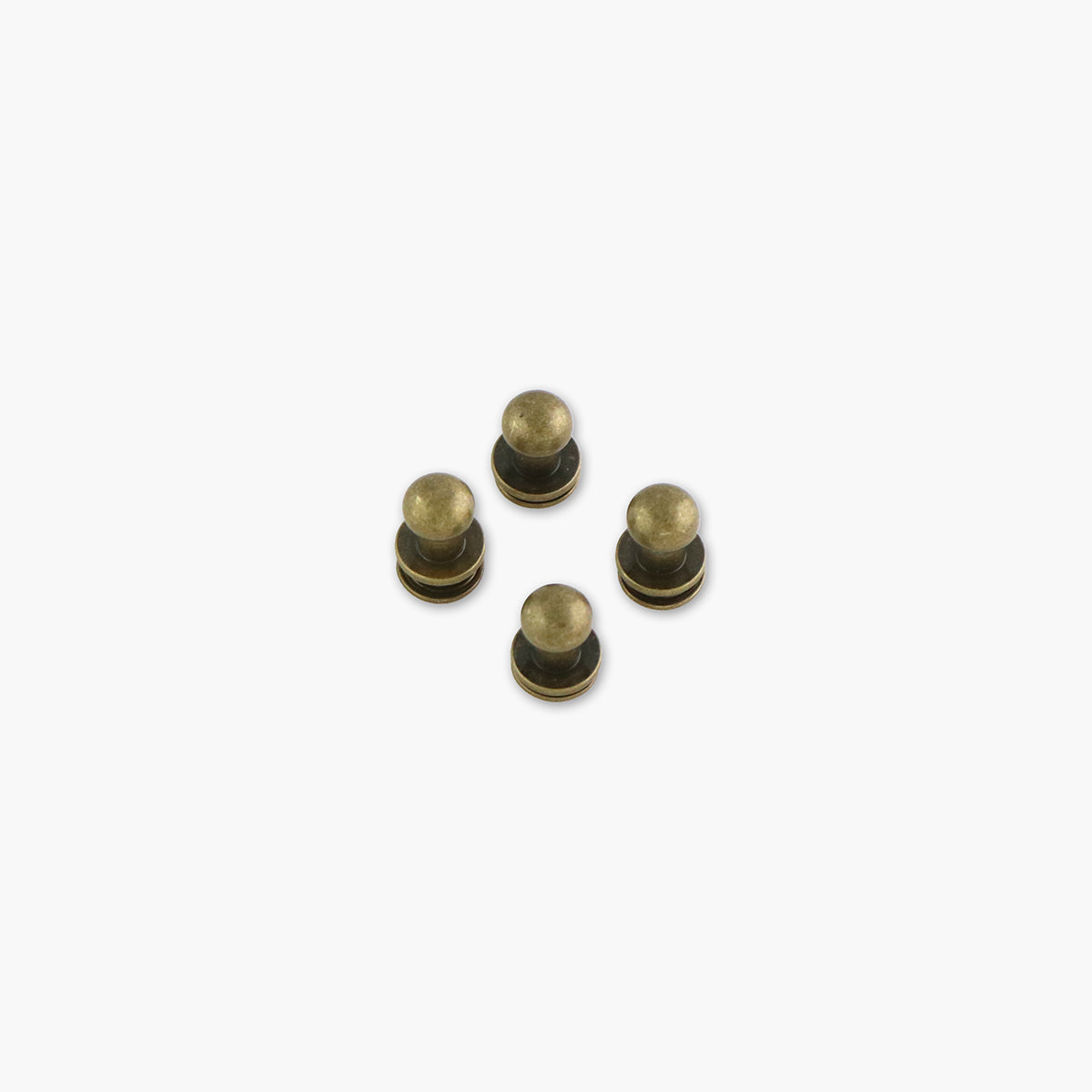 Four Short 9mm Stud Buttons