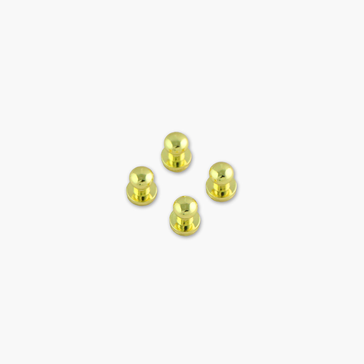 Four Short 9mm Stud Buttons