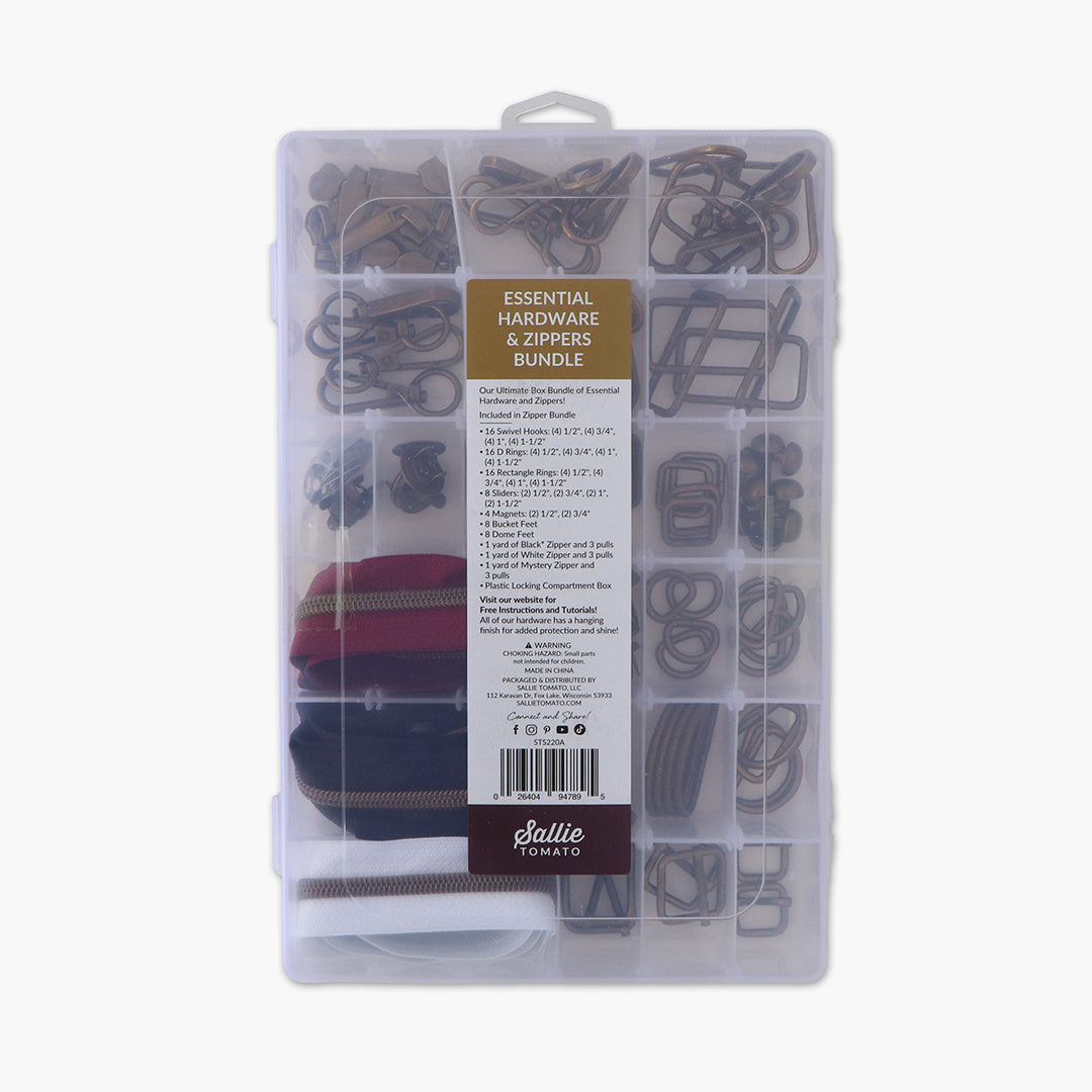 Essential Box Bundle of Hardware & Zippers – Sallie Tomato