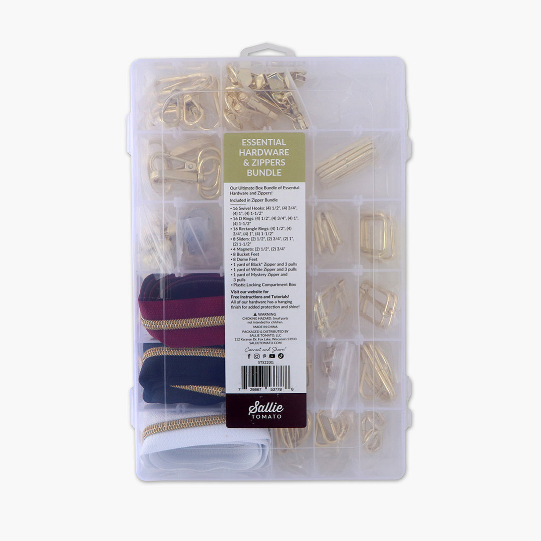 Essential Box Bundle of Hardware & Zippers – Sallie Tomato