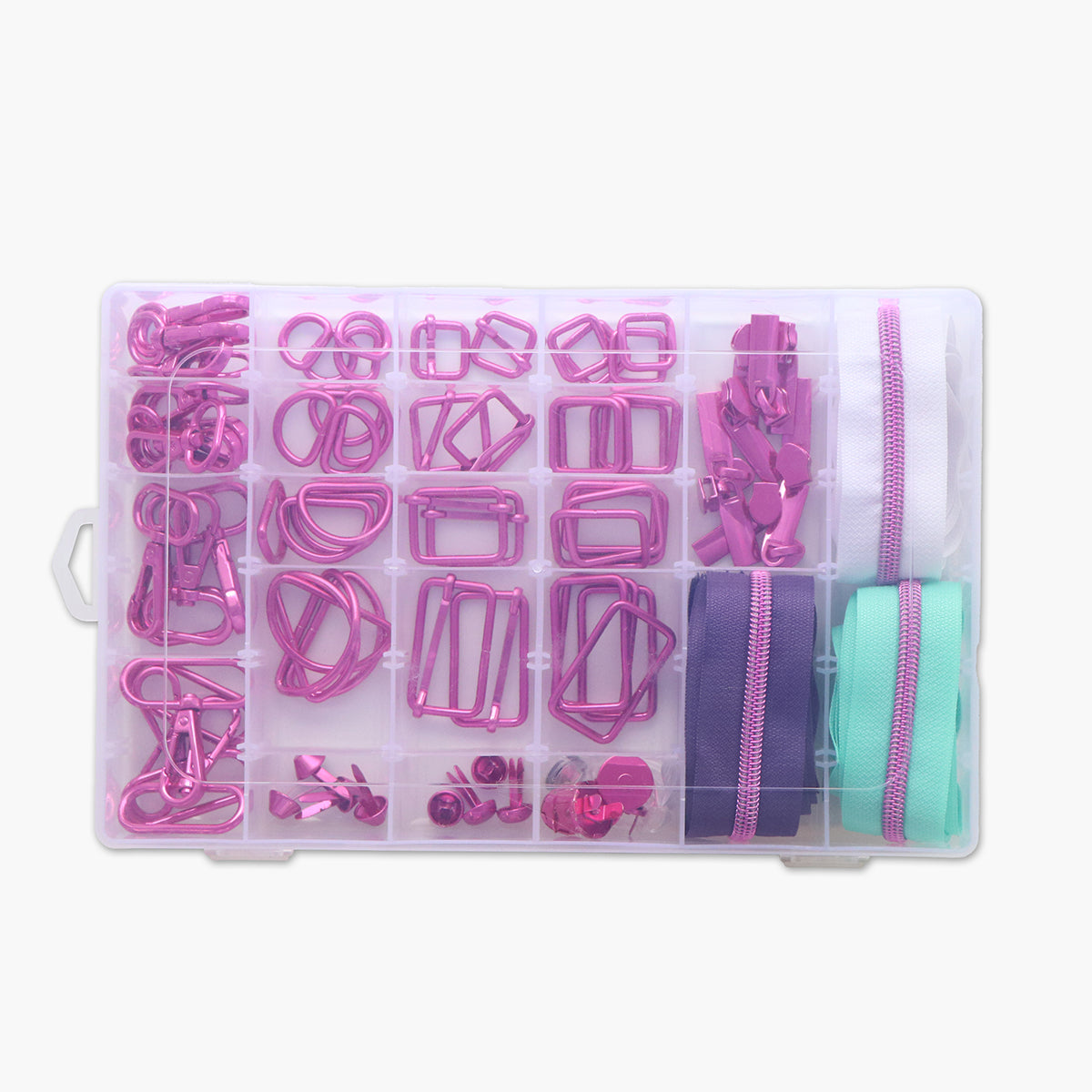 Tula Pink Essential Box Bundle of Hardware & Zippers