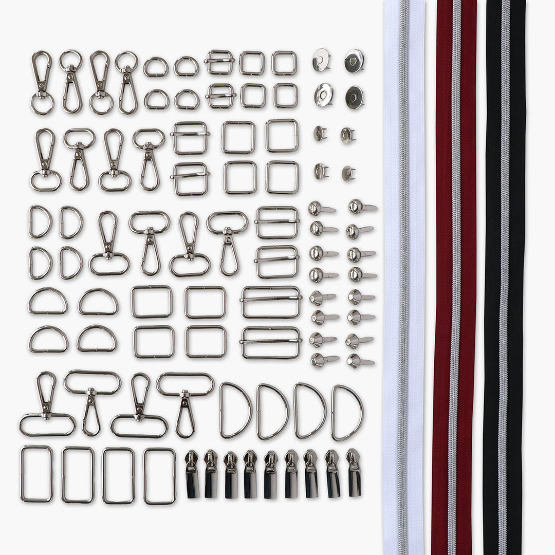 Essential Box Bundle of Hardware & Zippers – Sallie Tomato