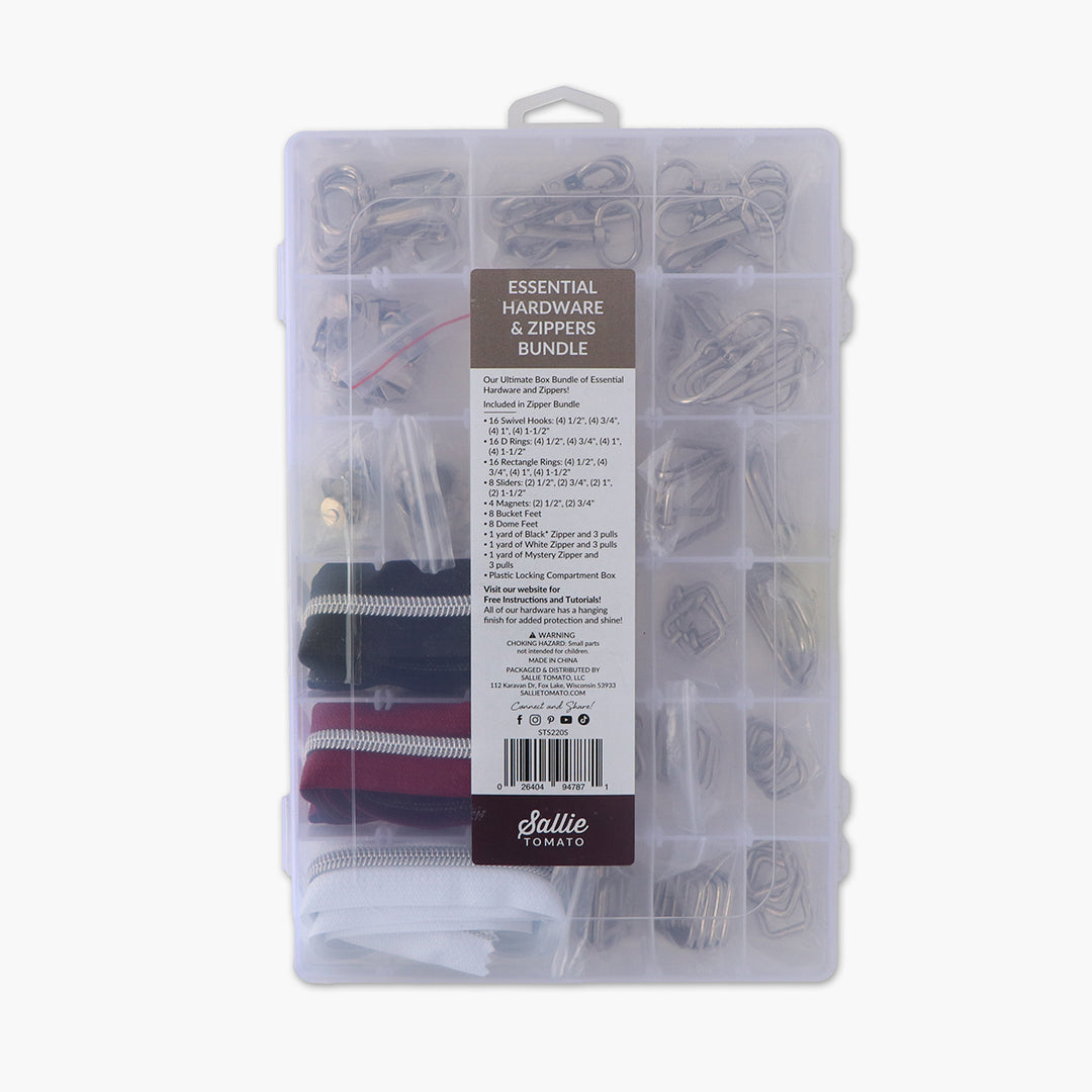 Essential Box Bundle of Hardware & Zippers – Sallie Tomato