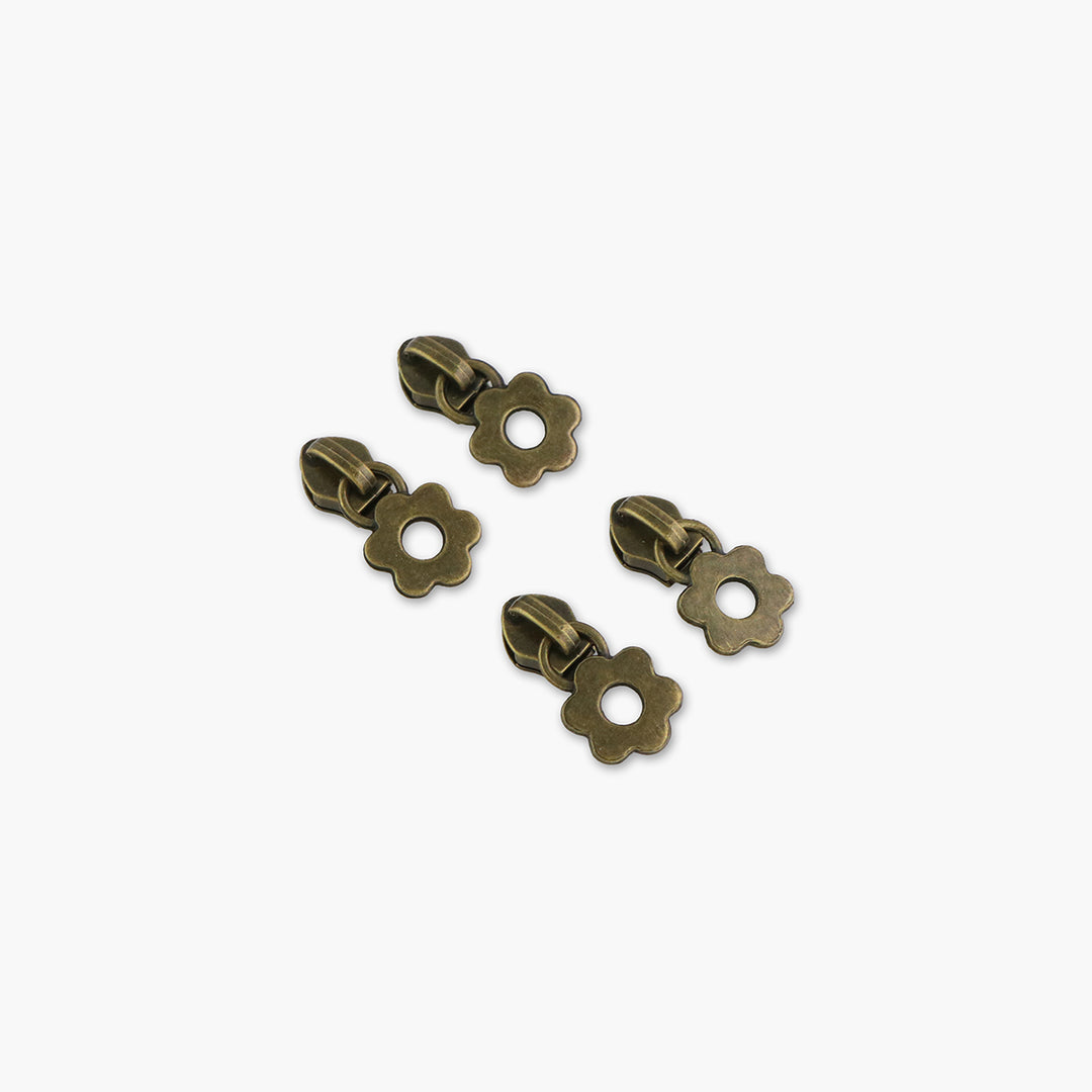 Four Flower Zipper Pulls – Sallie Tomato