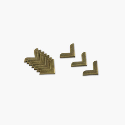 Diez esquinas metálicas de 3/4"