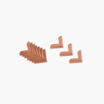 Diez esquinas metálicas de 3/4"